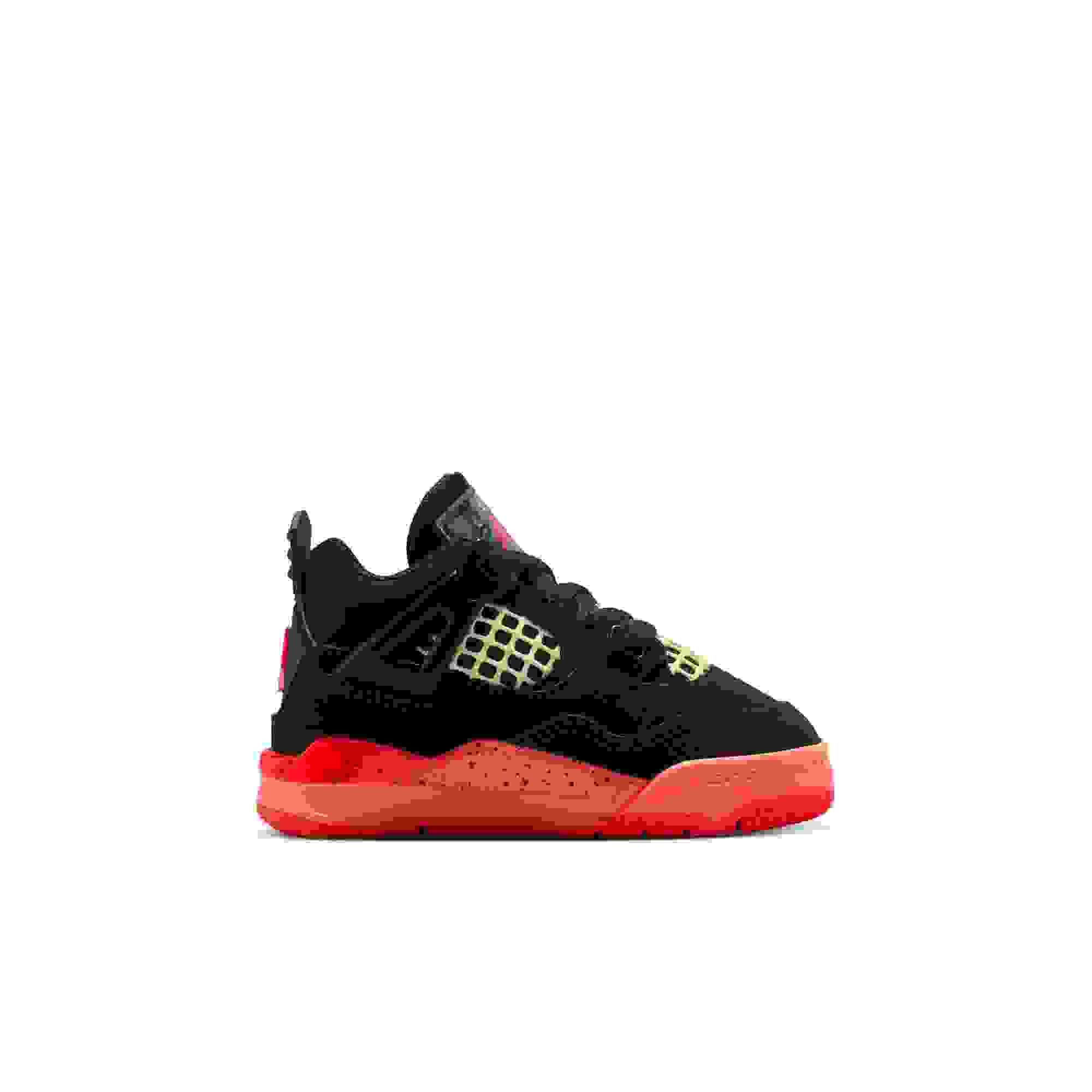 Jordan 4 Retro Toddler Kids' "Black & Infrared 23" Shoe
